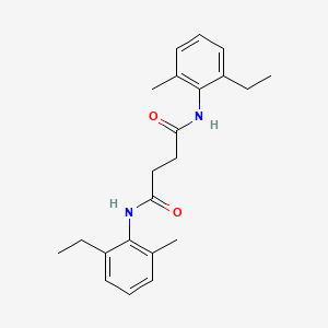 molecular formula C22H28N2O2 B3554170 N,N'-bis(2-ethyl-6-methylphenyl)butanediamide 