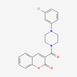 3-[4-(3-chlorophenyl)piperazine-1-carbonyl]-2H-chromen-2-one