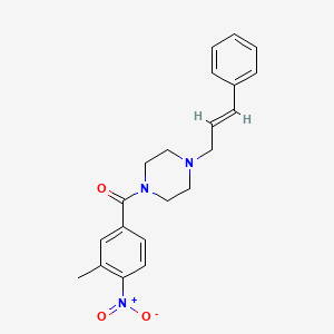 (3-METHYL-4-NITROPHENYL){4-[(E)-3-PHENYL-2-PROPENYL]PIPERAZINO}METHANONE