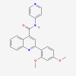 2-(2,4-dimethoxyphenyl)-N-(pyridin-4-yl)quinoline-4-carboxamide