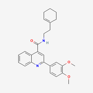 N-[2-(1-cyclohexen-1-yl)ethyl]-2-(3,4-dimethoxyphenyl)-4-quinolinecarboxamide