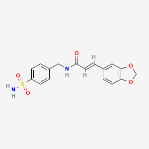 N-[4-(aminosulfonyl)benzyl]-3-(1,3-benzodioxol-5-yl)acrylamide