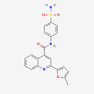 N-[4-(aminosulfonyl)phenyl]-2-(5-methyl-2-furyl)-4-quinolinecarboxamide