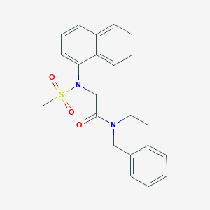 N-[2-(3,4-dihydro-2(1H)-isoquinolinyl)-2-oxoethyl]-N-1-naphthylmethanesulfonamide