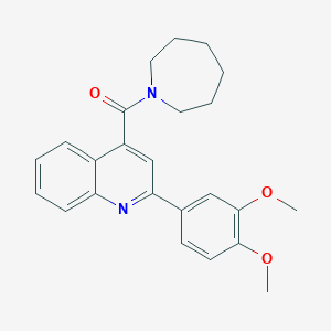 4-(1-azepanylcarbonyl)-2-(3,4-dimethoxyphenyl)quinoline