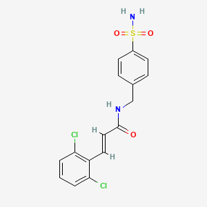 N-[4-(aminosulfonyl)benzyl]-3-(2,6-dichlorophenyl)acrylamide