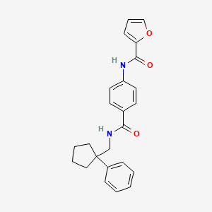 N-[4-({[(1-phenylcyclopentyl)methyl]amino}carbonyl)phenyl]-2-furamide