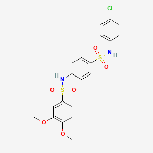 N-(4-{[(4-chlorophenyl)amino]sulfonyl}phenyl)-3,4-dimethoxybenzenesulfonamide