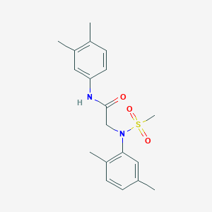 N~2~-(2,5-dimethylphenyl)-N~1~-(3,4-dimethylphenyl)-N~2~-(methylsulfonyl)glycinamide