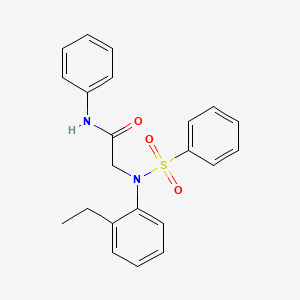 N~2~-(2-ethylphenyl)-N~1~-phenyl-N~2~-(phenylsulfonyl)glycinamide