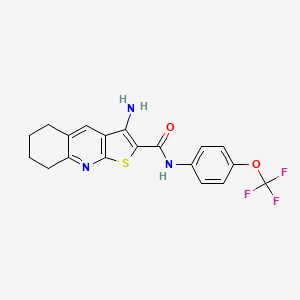 3-amino-N-[4-(trifluoromethoxy)phenyl]-5,6,7,8-tetrahydrothieno[2,3-b]quinoline-2-carboxamide