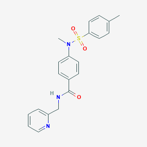 4-{methyl[(4-methylphenyl)sulfonyl]amino}-N-(2-pyridinylmethyl)benzamide