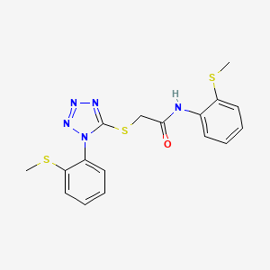 N-[2-(methylthio)phenyl]-2-({1-[2-(methylthio)phenyl]-1H-tetrazol-5-yl}thio)acetamide