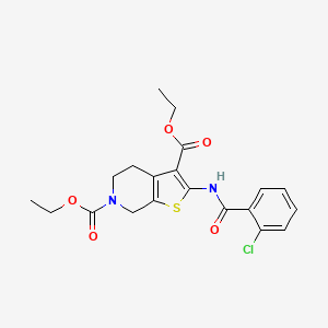 diethyl 2-(2-chlorobenzamido)-4,5-dihydrothieno[2,3-c]pyridine-3,6(7H)-dicarboxylate