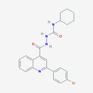 2-{[2-(4-bromophenyl)-4-quinolinyl]carbonyl}-N-cyclohexylhydrazinecarboxamide