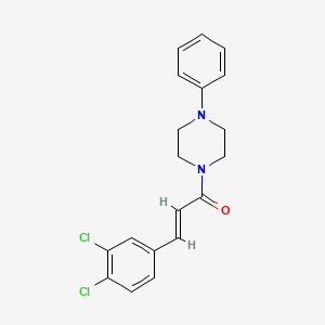 1-[3-(3,4-dichlorophenyl)acryloyl]-4-phenylpiperazine