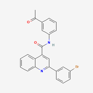 N-(3-acetylphenyl)-2-(3-bromophenyl)quinoline-4-carboxamide