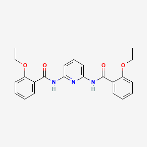 molecular formula C23H23N3O4 B3554835 N,N'-2,6-pyridinediylbis(2-ethoxybenzamide) 