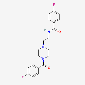 4-fluoro-N-{2-[4-(4-fluorobenzoyl)-1-piperazinyl]ethyl}benzamide