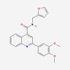 2-(3,4-dimethoxyphenyl)-N-(2-furylmethyl)-4-quinolinecarboxamide