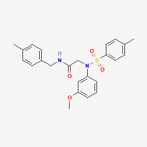 N~2~-(3-methoxyphenyl)-N~1~-(4-methylbenzyl)-N~2~-[(4-methylphenyl)sulfonyl]glycinamide