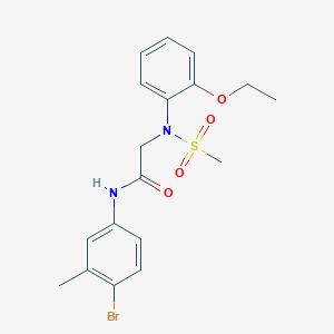 N~1~-(4-bromo-3-methylphenyl)-N~2~-(2-ethoxyphenyl)-N~2~-(methylsulfonyl)glycinamide