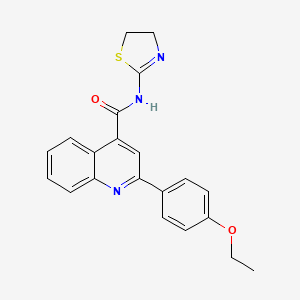 N-(4,5-dihydro-1,3-thiazol-2-yl)-2-(4-ethoxyphenyl)-4-quinolinecarboxamide