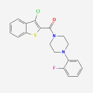 1-[(3-chloro-1-benzothien-2-yl)carbonyl]-4-(2-fluorophenyl)piperazine