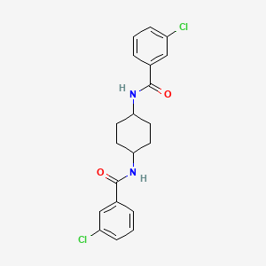 N,N'-1,4-cyclohexanediylbis(3-chlorobenzamide)