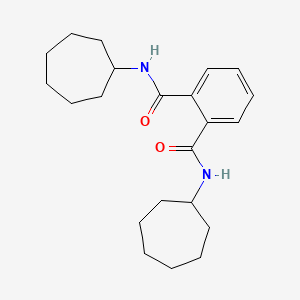 molecular formula C22H32N2O2 B3555041 N,N'-dicycloheptylphthalamide 