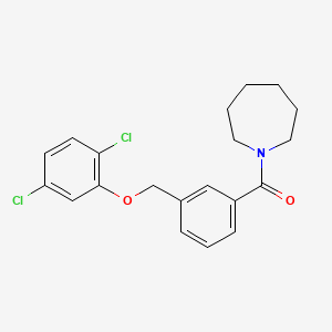 1-{3-[(2,5-dichlorophenoxy)methyl]benzoyl}azepane