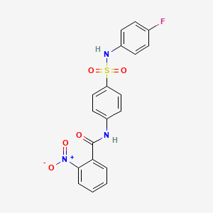 N-(4-{[(4-fluorophenyl)amino]sulfonyl}phenyl)-2-nitrobenzamide