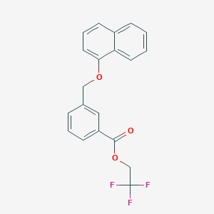 2,2,2-trifluoroethyl 3-[(1-naphthyloxy)methyl]benzoate