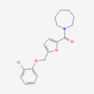 1-{5-[(2-bromophenoxy)methyl]-2-furoyl}azepane