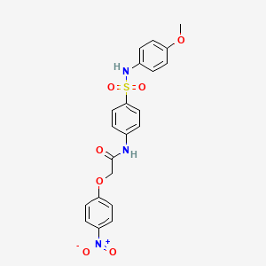 molecular formula C21H19N3O7S B3555157 N-(4-{[(4-methoxyphenyl)amino]sulfonyl}phenyl)-2-(4-nitrophenoxy)acetamide 