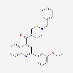 4-[(4-benzyl-1-piperazinyl)carbonyl]-2-(3-ethoxyphenyl)quinoline