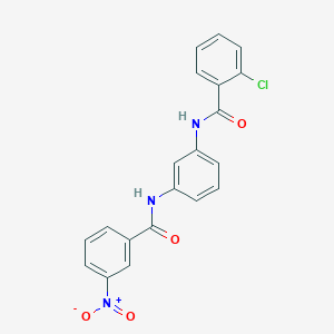 2-chloro-N-{3-[(3-nitrobenzoyl)amino]phenyl}benzamide