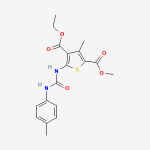 4-ethyl 2-methyl 3-methyl-5-({[(4-methylphenyl)amino]carbonyl}amino)-2,4-thiophenedicarboxylate