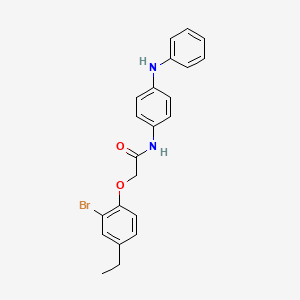 N-(4-anilinophenyl)-2-(2-bromo-4-ethylphenoxy)acetamide