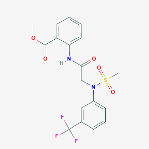 methyl 2-({N-(methylsulfonyl)-N-[3-(trifluoromethyl)phenyl]glycyl}amino)benzoate