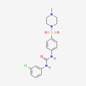 N-(3-chlorophenyl)-N'-{4-[(4-methyl-1-piperazinyl)sulfonyl]phenyl}urea