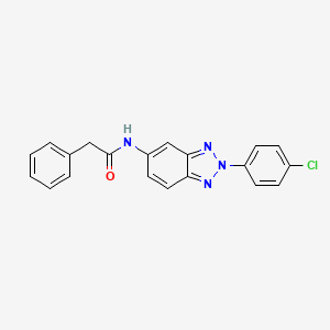 N-[2-(4-chlorophenyl)-2H-1,2,3-benzotriazol-5-yl]-2-phenylacetamide