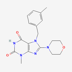 3-methyl-7-(3-methylbenzyl)-8-(4-morpholinyl)-3,7-dihydro-1H-purine-2,6-dione