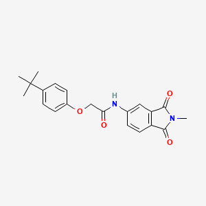 2-(4-tert-butylphenoxy)-N-(2-methyl-1,3-dioxo-2,3-dihydro-1H-isoindol-5-yl)acetamide