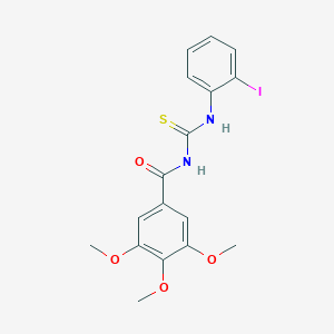 N-{[(2-iodophenyl)amino]carbonothioyl}-3,4,5-trimethoxybenzamide