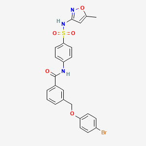 3-[(4-bromophenoxy)methyl]-N-(4-{[(5-methyl-3-isoxazolyl)amino]sulfonyl}phenyl)benzamide