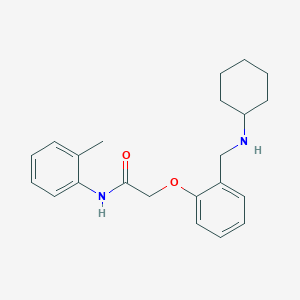 2-{2-[(cyclohexylamino)methyl]phenoxy}-N-(2-methylphenyl)acetamide