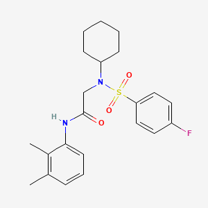 N~2~-cyclohexyl-N~1~-(2,3-dimethylphenyl)-N~2~-[(4-fluorophenyl)sulfonyl]glycinamide