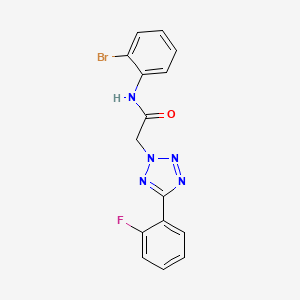 N-(2-bromophenyl)-2-[5-(2-fluorophenyl)-2H-tetrazol-2-yl]acetamide