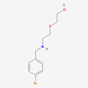 molecular formula C11H16BrNO2 B355563 2-{2-[(4-Bromobenzyl)amino]ethoxy}ethanol CAS No. 861410-65-3